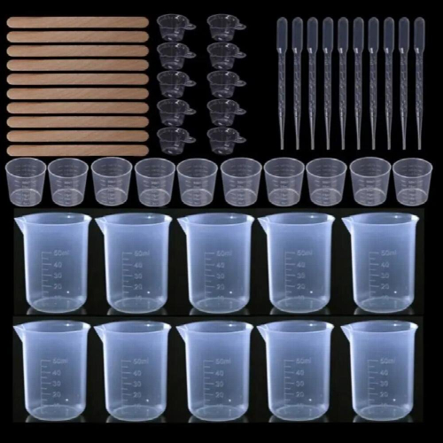 DIY Crystal Epoxy Dispensing Mixing Stirrer Dropper Measuring Cup Crafts Making