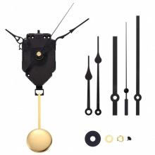 DIY Pendulum Clock Movement Mechanism With 3 Pairs Different Hands Quartz Repair Shaft Wall Clock Kit Parts Replacement