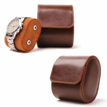 Leather Watch Storage Box Travel Single Watch for CASE Watch for Christmas Anniversary Birthday