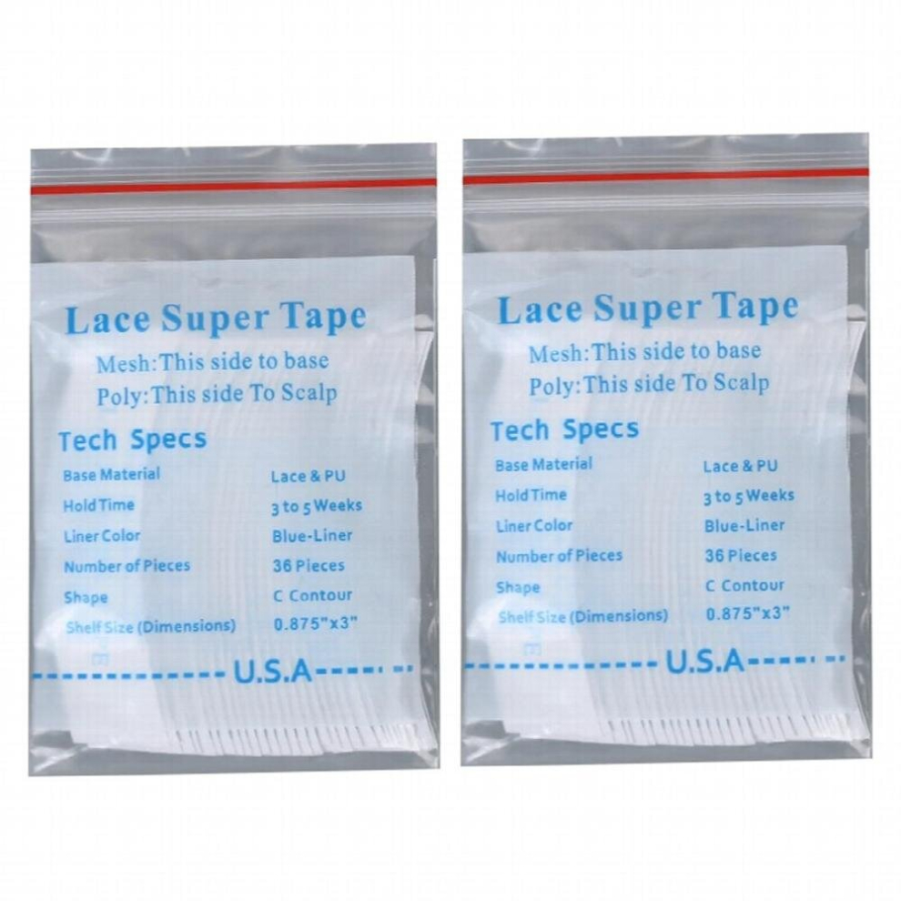 72Pc/Lot Lace Tape Fixed Wig Strips Adhesive Extension Hair Tape Toupee Lace Wig Waterproof Sweat Sticker