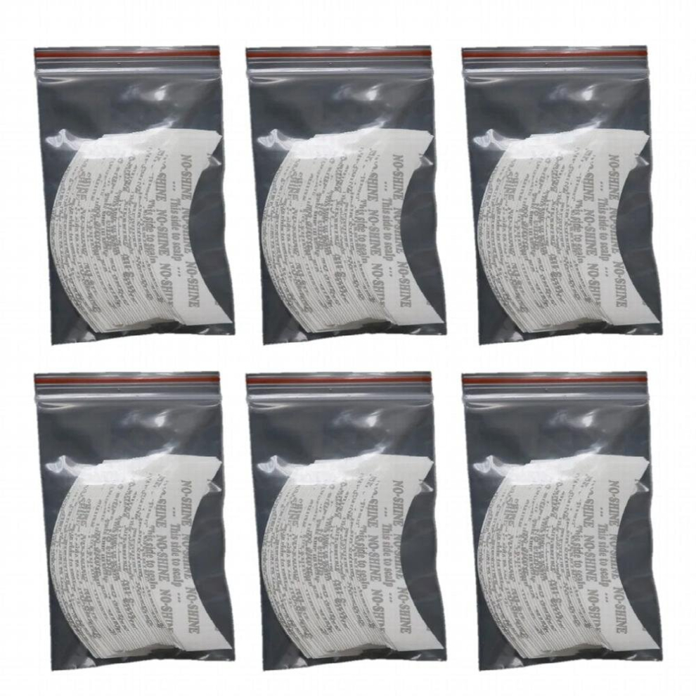 Unisex 216Pcs/Lot No Shine Strong Hair Wig Tape Double Adhesive Extension Tape Strips Waterproof For Toupee/Lace Wigs C Shape