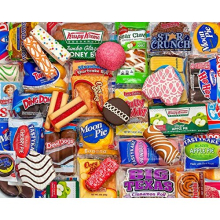 Springbok - Snack Treats - 500 Stuk Puzzel - Nostalgische Foto van Onze Favoriete Snacks