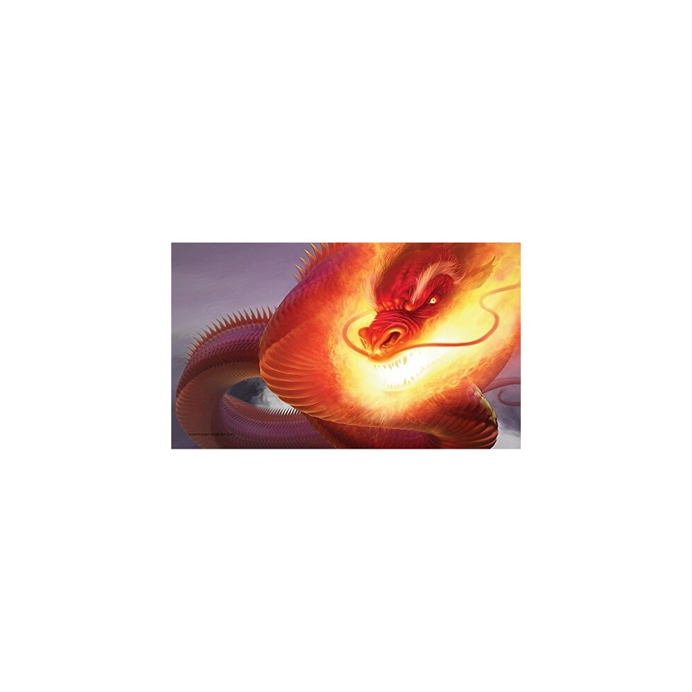 Tapis de jeu Inferno - CHINESE DRAGON Mat pour cartes     collectionner Magic the Gathering - Par MAX PRO