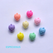 16MM Strawberry Beads Acrylic Fruit Spacer For DIY Jewelry Making Departments Children Hair Bands Accessories