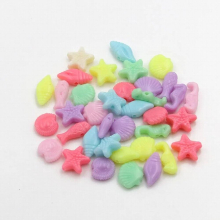 50Pcs/Lot 18 Style Candy Star Flower Plastic Acrylic Spacer Beads For DIY Necklace Bracelet Children Jewelry Making