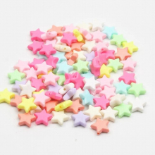 50Pcs/Lot Candy Mixed Star Acrylic Beads Kids Loose Spacer Beads For Necklace Bracelet DIY Children Jewelry Making