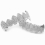 Silver Plated Top & Bottom Mouth Teeth Grills High Quality, Silver 5