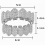 Silver Plated Top & Bottom Mouth Teeth Grills High Quality, Silver 4