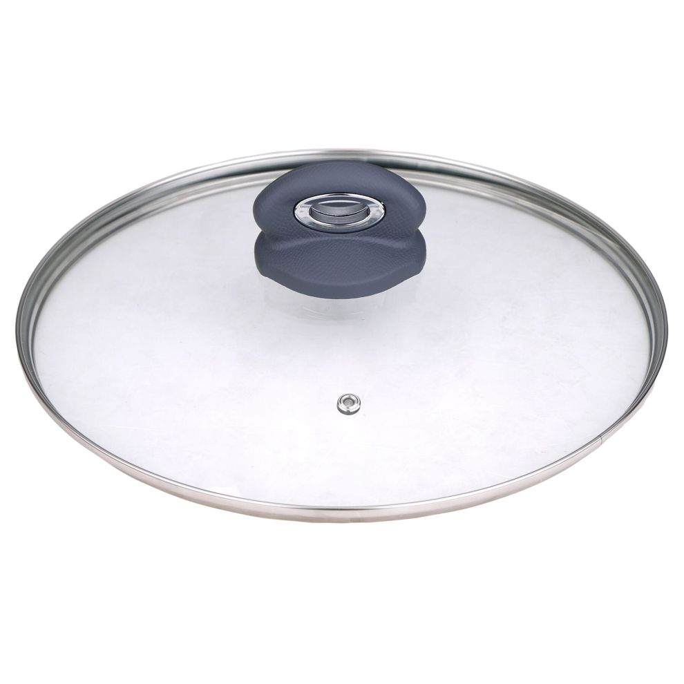 Bergner Stylish Toughened Universal Glass Lid 28cm Steam Vented