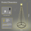 The Christmas Workshop 70619 6FT Outdoor Cone Tree | 573 Micro LED Lights 2