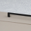 Matt Black Cupboard Handle Ribbed Slim Door Drawer Pull 160mm Centres 10