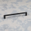 Matt Black Cupboard Handle Ribbed Slim Door Drawer Pull 160mm Centres 1