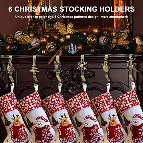 Christmas stocking hangers for fireplace celecily christmas stocking