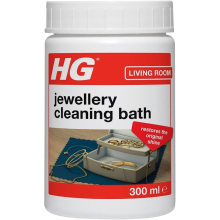 HG Jewellery Cleaning Bath, For Gold & Silver Fine Dress Jewellery, Gentle Easy To Use Cleaner Kit Restores Shine & Sparkle - 300ml (437030106)