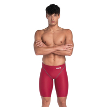 (30) Mens Arena Powerskin Next Jammers Stretch Fit Quick Dry Swim Shorts - Deep Red