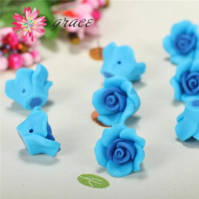 12mm 20pc/lot Mini Lovely Colorful PolymerClay Rose Small Flower Beads Diy Kid Bracelet Children Craft Item Making Material