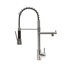 Kitchen Faucet, High Arc Kitchen Sink Faucet with Pull-Out Spring Spout and Pot Filler