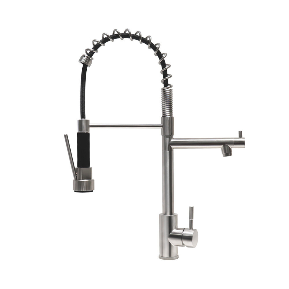 Kitchen Faucet, High Arc Kitchen Sink Faucet With Pull-Out Spring Spout And Pot Filler 8804717615036