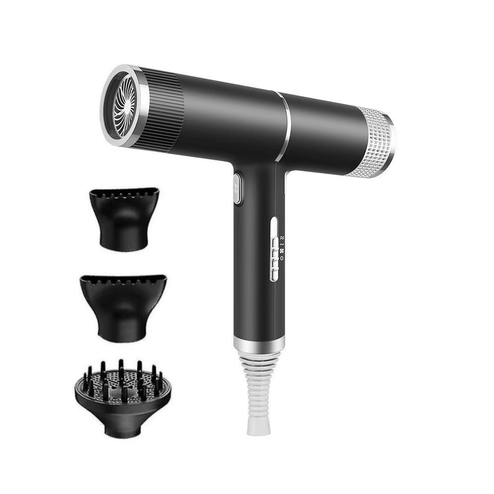 Salon T-Shape Ultra Liteweight New Concept Hair Dryer with 3 Nozzles