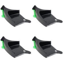 4 Pcs Tire Hose Roller Detailing Tire Hose Guide Car , Car Hose Guide-Black