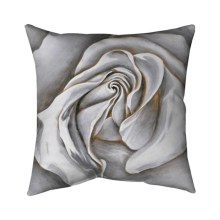 26 x 26 in. White Rose Delicate-Double Sided Print Indoor Pillow