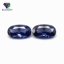 2x3~10x12mm Oval Shape Cubic Zirconia Brilliant Cut Loose Dark CZ Stone Synthetic Gems For Jewelry