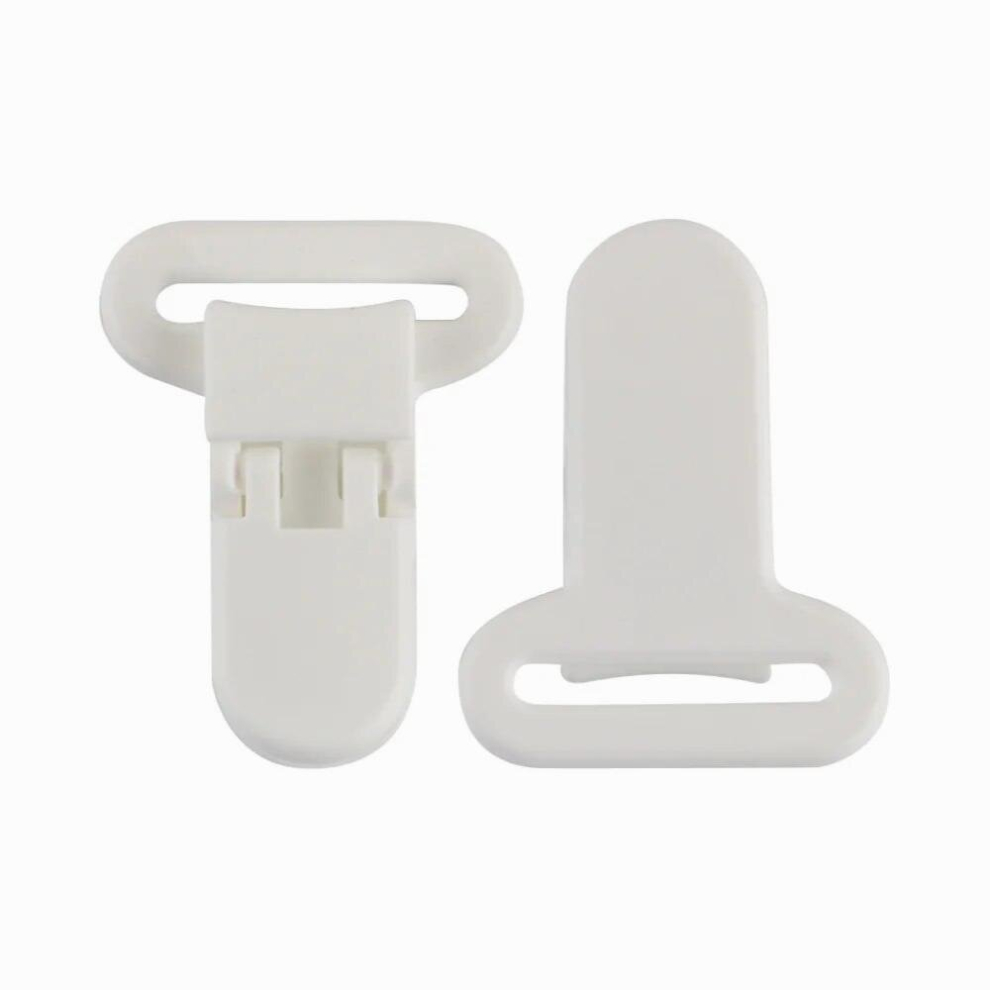 Kovict 20Pcs Plastic Baby Colour Pacifier Clips Soother Holder For Diy Pacifier Chain Clamp Accessories Multicoloured