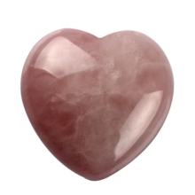 Natural Fluorite Quartz Heart Shape Gift Pink Crystal Chakra Healing Stone Carved Reiki Collection Stone Decor Pouc