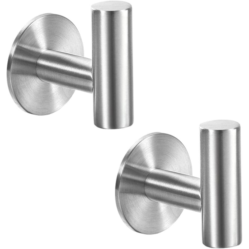 Sticky Towel Hooks Matte Black Coat Hooks Brushed Nickel SUS304 ...