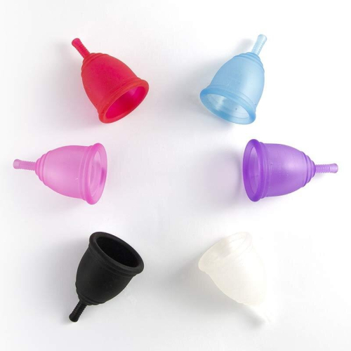 (Blue) Ruby Cup Menstrual Cup (Medium) 4 Colours - Including 1x Donation 1
