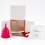 (Blue) Ruby Cup Menstrual Cup (Medium) 4 Colours - Including 1x Donation 3