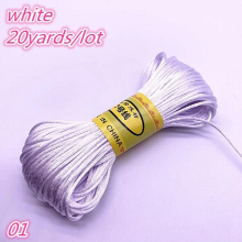 20 Yards 1.5mm Chinese Knot Line Cord Silk Satin Cord Nylon Cord DIY String Necklace Bracelets Cord
