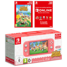 NINTENDO SWITH LITE CORAL + ANIMAL CROSSING NEW HORIZONS SPECIAL EDITION CONSOLE