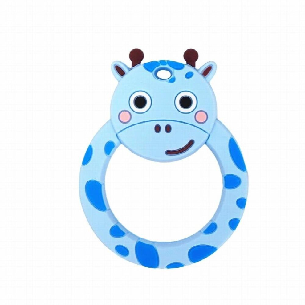 Chenkai 10Pcs Silicone Deer Teether Toys Chewable Baby Teether Shape Products Nursing Gift Accessory Bpa Multicoloured