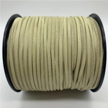 5yards/Lot 3mm Leather Braided Cord Velvet Leather Beading Bracelet Jewelry Making Supplies DIY Bracelet