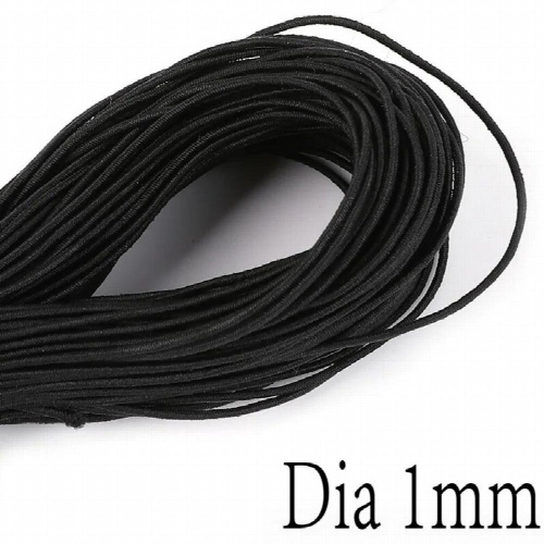 Solid 2M 1-5mm Nylon cord Outside and Rubber cord Inside Elastic Cords roll string thread For Jewelry Making accessories