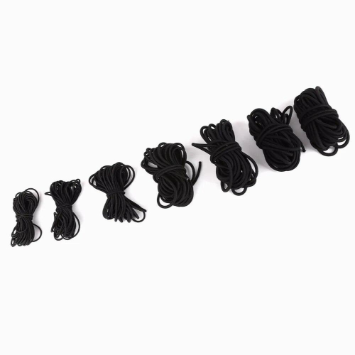 Solid 2M 1-5mm Nylon cord Outside and Rubber cord Inside Elastic Cords roll string thread For Jewelry Making accessories 1
