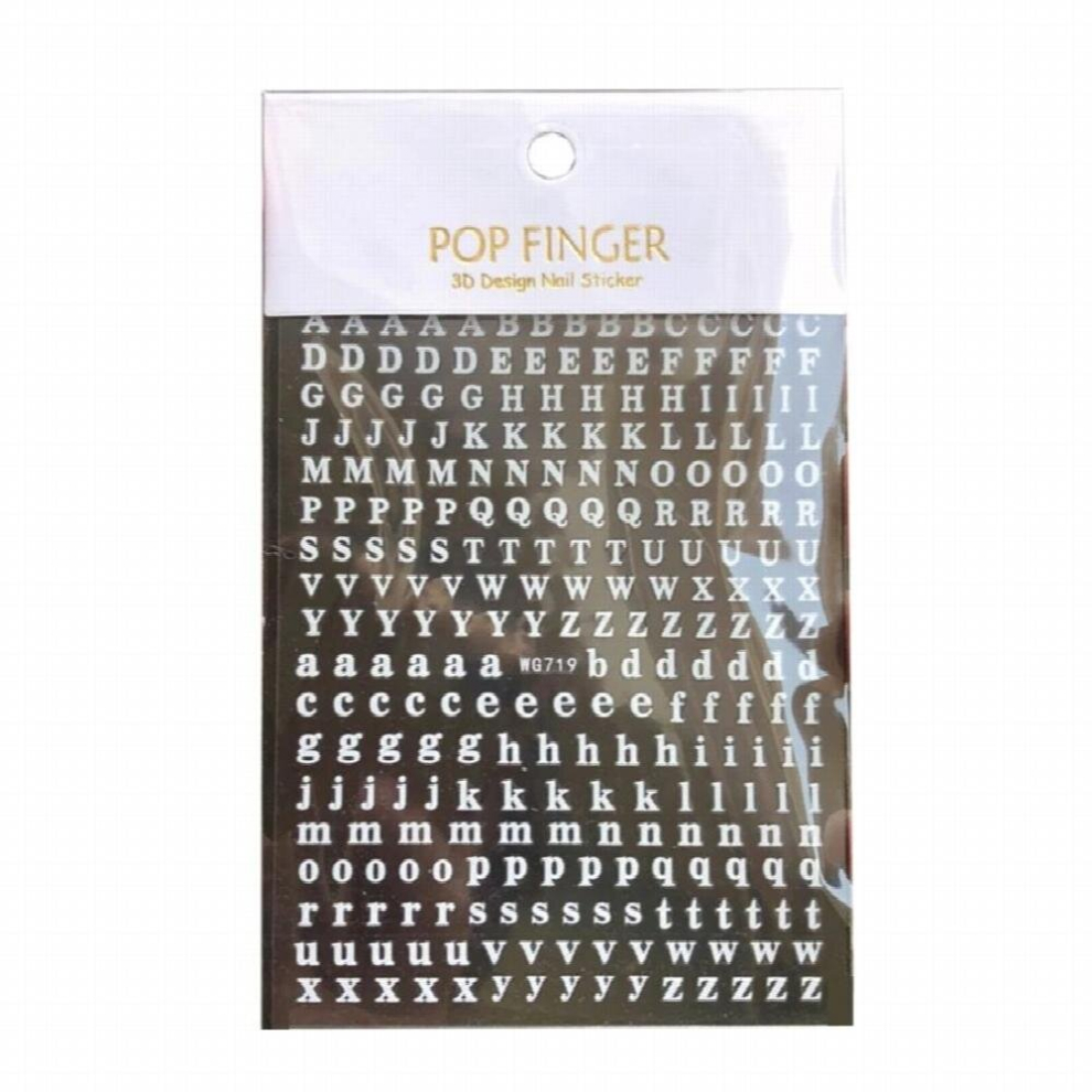 Alphabet Nail Stickers Uppercase Letter Lower for CASE Letter Stickers Self-Adhe 40GB