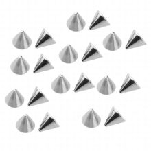 20 Piece 16g Replacement Screw Finish ball for Barbells Externally 4mm 5mm 6mm Stainless Steel Ball