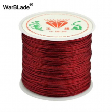 45m 0.8MM Cotton Nylon Cord Thread Cord Chinese Knot Plastic String Strap DIY Rope Bead Braided Necklace Bracelet Jewelry Making