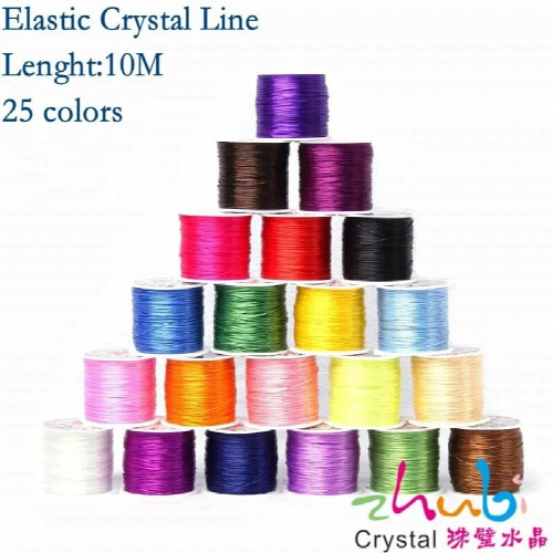 0.6mm 10mm/Roll Stretch Elastic Line Mixed Crystal Round Beading Wire/Cord/String/Thread For DIY Bracelet Making Accessories 1