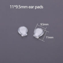 10 Pieces Of Transparent Silicone Anti-Pain Hypoallergenic Ear Pads Triangle Clip Special Accessories Earring Parts