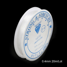 5-100M/Roll Strong High Elastic Crystal Beading Cord 0.4-1mm for Bracelets Stretch Thread String Necklace DIY Jewelry Making