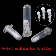 3PC/set Mix Style Crystal Epoxy Mini Ocean Jellyfish Modeling Epoxy Mold DIY Crafts Filling Supplies UV Accessories Decoration