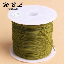 Hot 0.6mm 27M Nylon Cord Cotton Cord Chinese Knot Thread Beading String DIY Braided Bracelet Jewelry Making Accessories