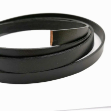 Aaazee 1 Yard 10mmx2mm Coated Cow Hide Leather Strip, 10mm Wide Flat Leather Band for DIY Bracelet Jewelry