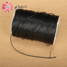 10m/lot 1mm Waxed Cotton Thread Nylon Leather Cord String Strap Braid Knit Rope For Diy Making Jewelry Bracelets Materials
