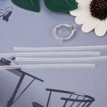 4pcs Transparent Spiral Cord Invisible Ring Adjustment Cord Thin Thick Round Flat Cord Jewelry Cord DIY accessories