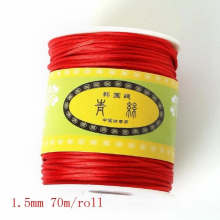 HOT 70M/roll 1.5mm Nylon Cord Satin Braided String Mixed 21 Colors Jewelry Findings Beading Cord Rope Thread