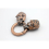Aaazee Wolf Clasp, Two Wolves Heads Biting A Ring, Antique Red Copper, 9mm Hole 4